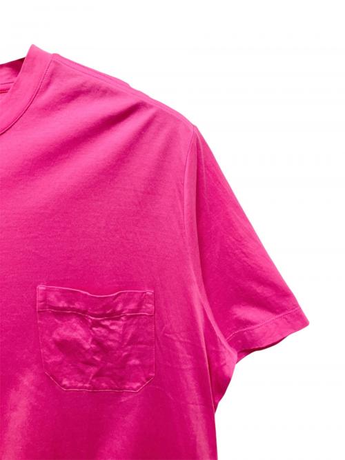 HERMES（エルメス）HERMES (エルメス) ポケットTシャツ ピンク サイズ:Lの古着・服飾アイテム