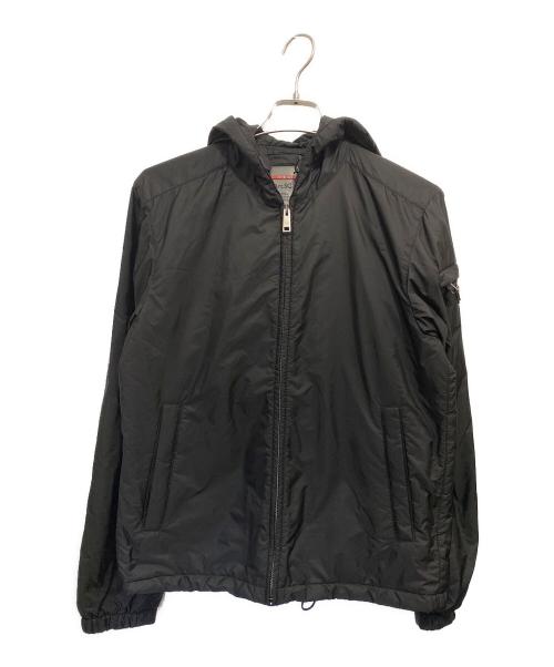 PRADA SPORTS（プラダスポーツ）PRADA SPORTS (プラダスポーツ) トライアングルロゴナイロンジャケット ブラック サイズ:Sの古着・服飾アイテム