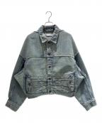 BALENCIAGAバレンシアガ）の古着「Upside Down Denim Jacket/アップサイドダウン デニムジャケット/625989」｜ブルー