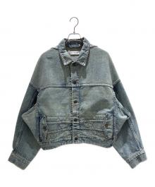 BALENCIAGA（バレンシアガ）の古着「Upside Down Denim Jacket/アップサイドダウン デニムジャケット/625989」｜ブルー