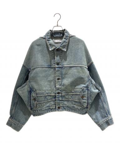 BALENCIAGA デニムジャケット アップサイドダウン 中古・古着通販】BALENCIAGA (バレンシアガ) Upside Down Denim Jacket