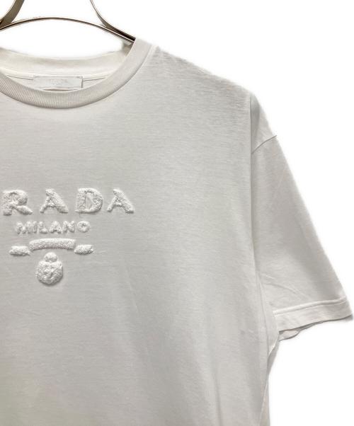 PRADA（プラダ）PRADA (プラダ) ロゴTシャツ ホワイト サイズ:Sの古着・服飾アイテム