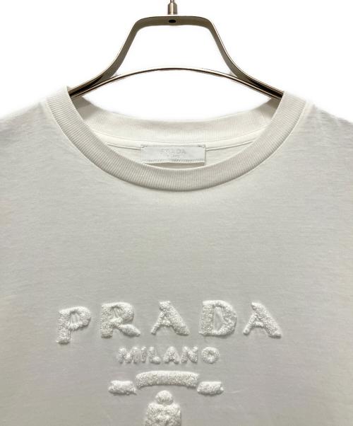 PRADA（プラダ）PRADA (プラダ) ロゴTシャツ ホワイト サイズ:Sの古着・服飾アイテム