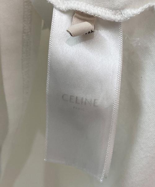 CELINE（セリーヌ）CELINE (セリーヌ) クロップドロゴTシャツ ホワイト サイズ:XSの古着・服飾アイテム