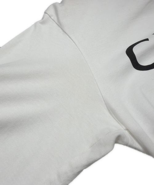 CELINE（セリーヌ）CELINE (セリーヌ) クロップドロゴTシャツ ホワイト サイズ:XSの古着・服飾アイテム