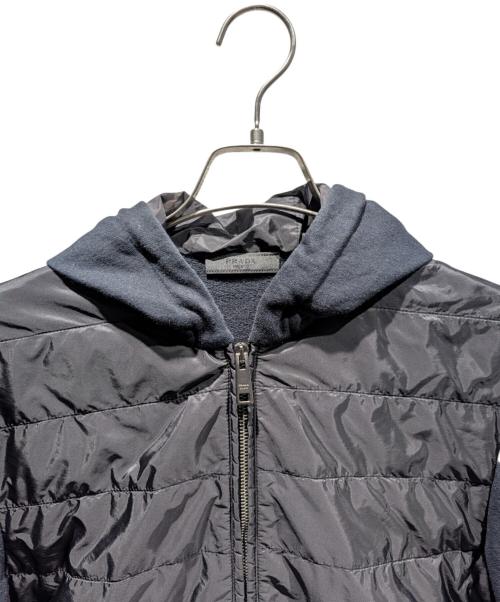 PRADA（プラダ）PRADA (プラダ) 切替ジップパーカー ブラック サイズ:Sの古着・服飾アイテム