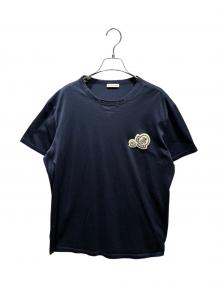MONCLER（モンクレール）の古着「ダブルワッペン Tシャツ/F20918C78110」｜ネイビー