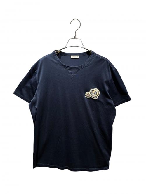 MONCLER（モンクレール）MONCLER (モンクレール) ダブルワッペン Tシャツ/F20918C78110 ネイビー サイズ:XXLの古着・服飾アイテム