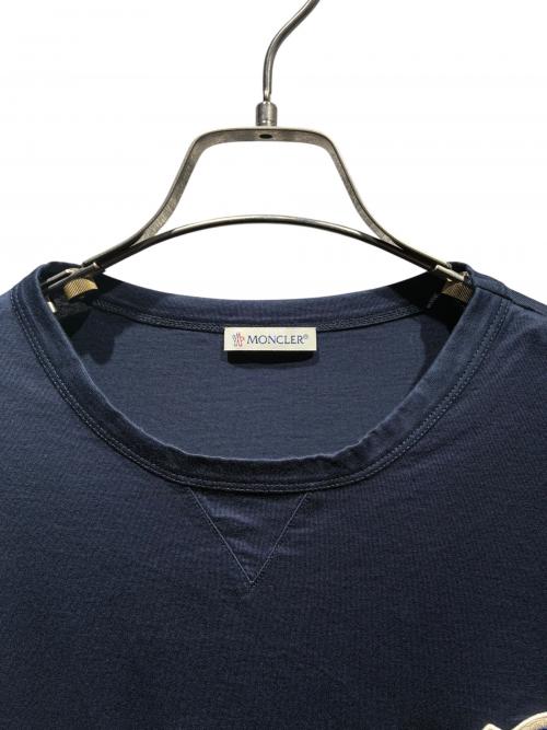 MONCLER（モンクレール）MONCLER (モンクレール) ダブルワッペン Tシャツ/F20918C78110 ネイビー サイズ:XXLの古着・服飾アイテム