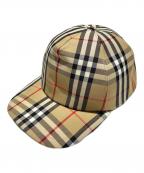 BURBERRYバーバリー）の古着「ノバチェックキャップ/8026929」｜ベージュ