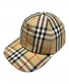 BURBERRYバーバリー）の古着「ノバチェックキャップ/8026929」｜ベージュ
