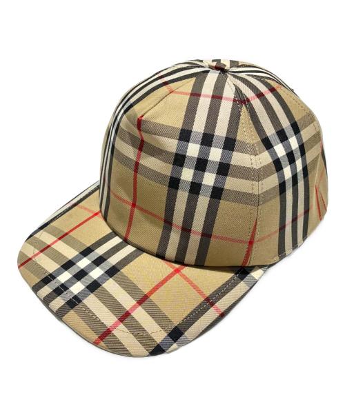 BURBERRY（バーバリー）BURBERRY (バーバリー) ノバチェックキャップ/8026929 ベージュ サイズ:Mの古着・服飾アイテム