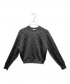 BALENCIAGAバレンシアガ）の古着「総柄ロゴニット」｜ブラック