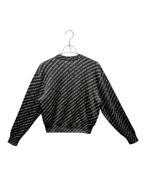 BALENCIAGA（バレンシアガ）BALENCIAGA (バレンシアガ) 総柄ロゴニット ブラック サイズ:34の古着・服飾アイテム