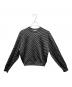 BALENCIAGA（バレンシアガ）の古着「総柄ロゴニット」｜ブラック