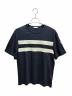 MONCLER（モンクレール）の古着「MAGLIA T-SHIRT/袖ワッペンTシャツ/G10918C7B510」｜ネイビー×ホワイト