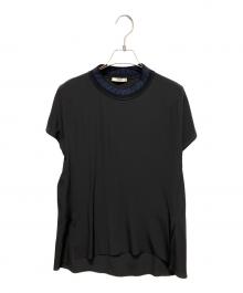 FENDI（フェンディ）の古着「ネックロゴTシャツ」｜ブラック