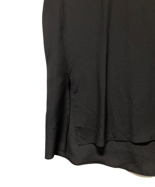 FENDI（フェンディ）FENDI (フェンディ) ネックロゴTシャツ ブラック サイズ:36の古着・服飾アイテム