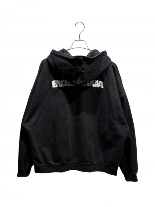 BALENCIAGA（バレンシアガ）BALENCIAGA (バレンシアガ) Wide Zip Up Hoodie/674719 TLBV4 ブラック サイズ:Lの古着・服飾アイテム