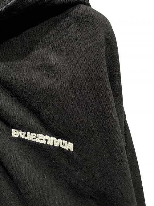 BALENCIAGA（バレンシアガ）BALENCIAGA (バレンシアガ) Wide Zip Up Hoodie/674719 TLBV4 ブラック サイズ:Lの古着・服飾アイテム