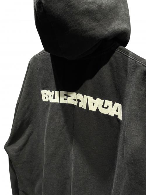 BALENCIAGA（バレンシアガ）BALENCIAGA (バレンシアガ) Wide Zip Up Hoodie/674719 TLBV4 ブラック サイズ:Lの古着・服飾アイテム