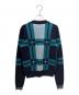 HERMES (エルメス) 総柄カシミヤニット/All-over pattern cashmere knit/	3H2620DD ネイビー×グリーン サイズ:38：100000円