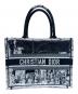 Christian Dior（クリスチャン ディオール）の古着「ブックトートミディアム」｜ブラック×ホワイト