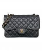 CHANELシャネル）の古着「デカマトラッセ30/Wフラップチェーンショルダーバッグ」｜ブラック