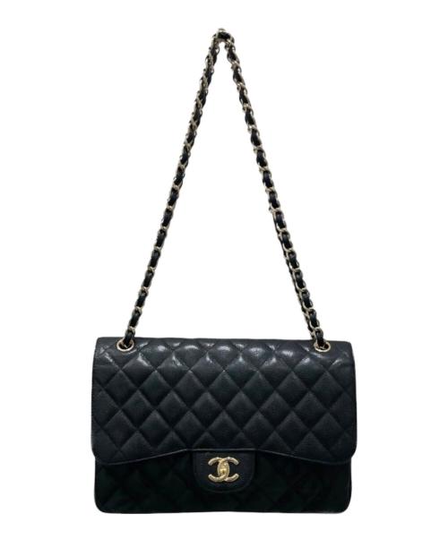 CHANEL（シャネル）CHANEL (シャネル) デカマトラッセ30/Wフラップチェーンショルダーバッグ ブラック サイズ:30の古着・服飾アイテム