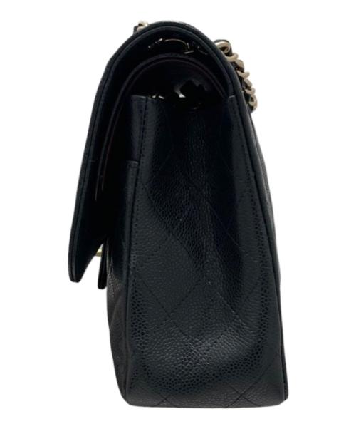 CHANEL（シャネル）CHANEL (シャネル) デカマトラッセ30/Wフラップチェーンショルダーバッグ ブラック サイズ:30の古着・服飾アイテム