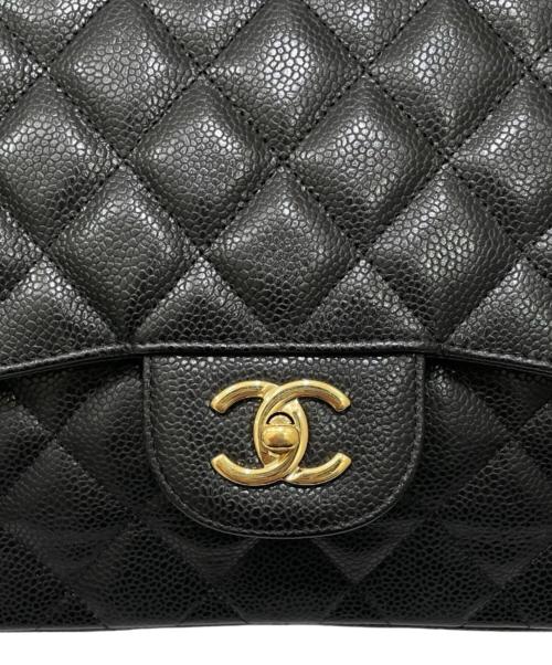 CHANEL（シャネル）CHANEL (シャネル) デカマトラッセ30/Wフラップチェーンショルダーバッグ ブラック サイズ:30の古着・服飾アイテム
