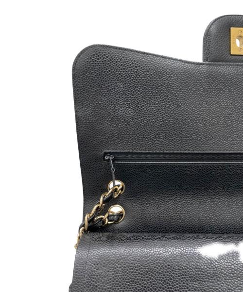 CHANEL（シャネル）CHANEL (シャネル) デカマトラッセ30/Wフラップチェーンショルダーバッグ ブラック サイズ:30の古着・服飾アイテム