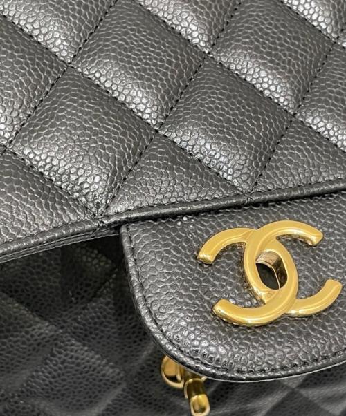 CHANEL（シャネル）CHANEL (シャネル) デカマトラッセ30/Wフラップチェーンショルダーバッグ ブラック サイズ:30の古着・服飾アイテム