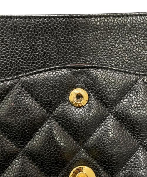 CHANEL（シャネル）CHANEL (シャネル) デカマトラッセ30/Wフラップチェーンショルダーバッグ ブラック サイズ:30の古着・服飾アイテム