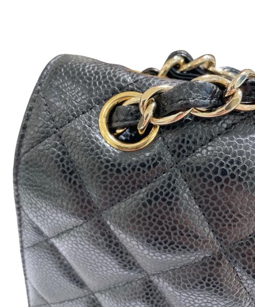 CHANEL（シャネル）CHANEL (シャネル) デカマトラッセ30/Wフラップチェーンショルダーバッグ ブラック サイズ:30の古着・服飾アイテム