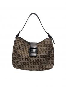 FENDI（フェンディ）の古着「ズッキーノショルダーバッグ」｜ベージュ