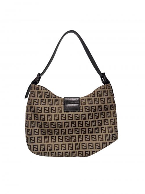 FENDI（フェンディ）FENDI (フェンディ) ズッキーノショルダーバッグ ベージュ サイズ:-の古着・服飾アイテム
