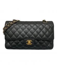 CHANEL（シャネル）の古着「マトラッセ25/Wフラップチェーンショルダーバッグ」｜ブラック