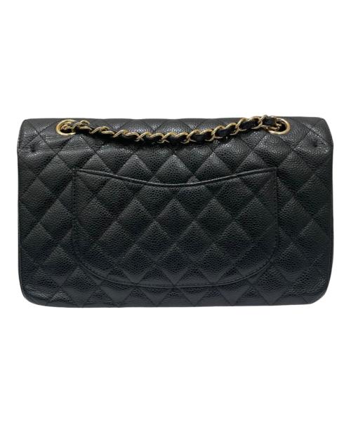 CHANEL（シャネル）CHANEL (シャネル) マトラッセ25/Wフラップチェーンショルダーバッグ ブラック サイズ:25の古着・服飾アイテム