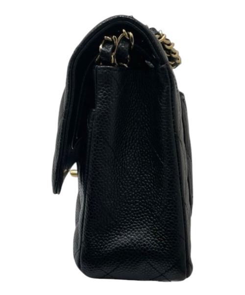 CHANEL（シャネル）CHANEL (シャネル) マトラッセ25/Wフラップチェーンショルダーバッグ ブラック サイズ:25の古着・服飾アイテム