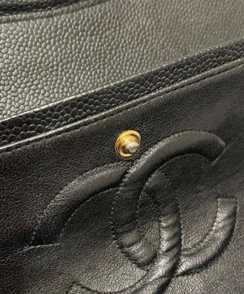 CHANEL（シャネル）CHANEL (シャネル) マトラッセ25/Wフラップチェーンショルダーバッグ ブラック サイズ:25の古着・服飾アイテム
