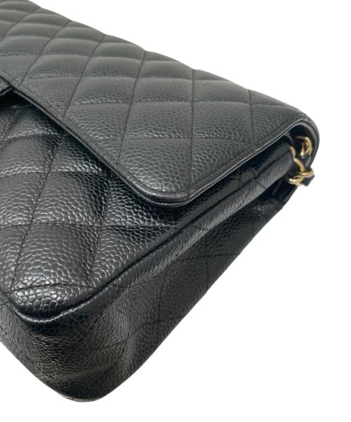 CHANEL（シャネル）CHANEL (シャネル) マトラッセ25/Wフラップチェーンショルダーバッグ ブラック サイズ:25の古着・服飾アイテム
