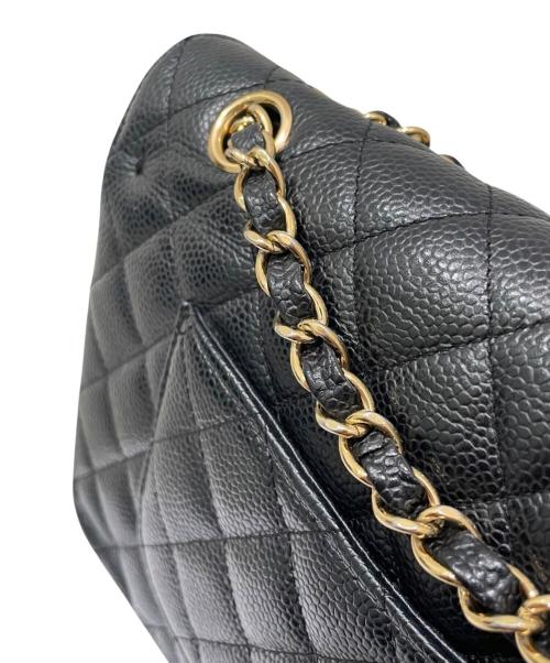 CHANEL（シャネル）CHANEL (シャネル) マトラッセ25/Wフラップチェーンショルダーバッグ ブラック サイズ:25の古着・服飾アイテム