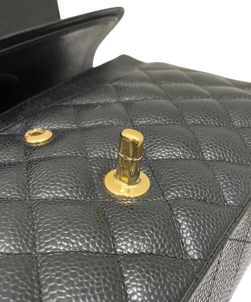 CHANEL（シャネル）CHANEL (シャネル) マトラッセ25/Wフラップチェーンショルダーバッグ ブラック サイズ:25の古着・服飾アイテム