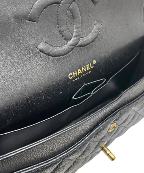 CHANEL（シャネル）CHANEL (シャネル) マトラッセ25/Wフラップチェーンショルダーバッグ ブラック サイズ:25の古着・服飾アイテム