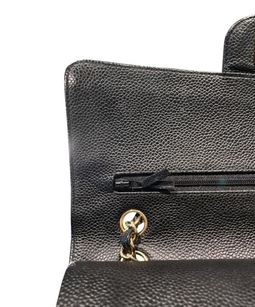 CHANEL（シャネル）CHANEL (シャネル) マトラッセ25/Wフラップチェーンショルダーバッグ ブラック サイズ:25の古着・服飾アイテム