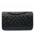 CHANEL (シャネル) マトラッセ25/Wフラップチェーンショルダーバッグ ブラック サイズ:25：1200000円