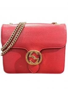GUCCI（グッチ）の古着「インターロッキングショルダーバッグ/510304」｜レッド