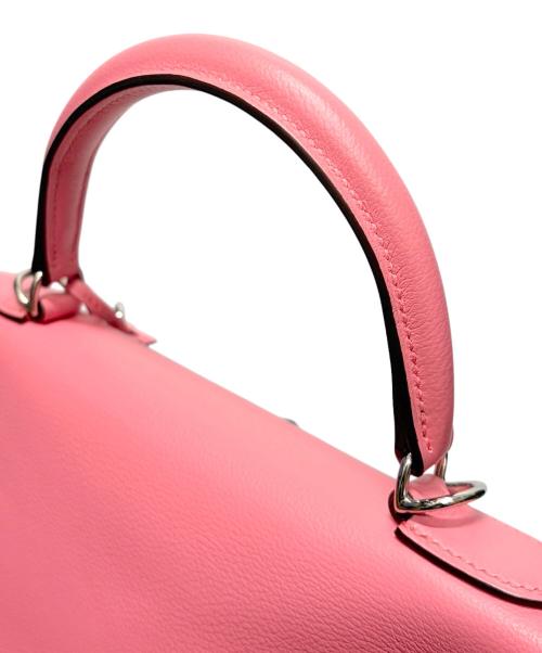 HERMES（エルメス）HERMES (エルメス) Kelly28 ケリー28 内縫い/シルバー金具/エバーカラー/ローズアザレ/Y刻印/2020年 ローズアザレ サイズ:28の古着・服飾アイテム
