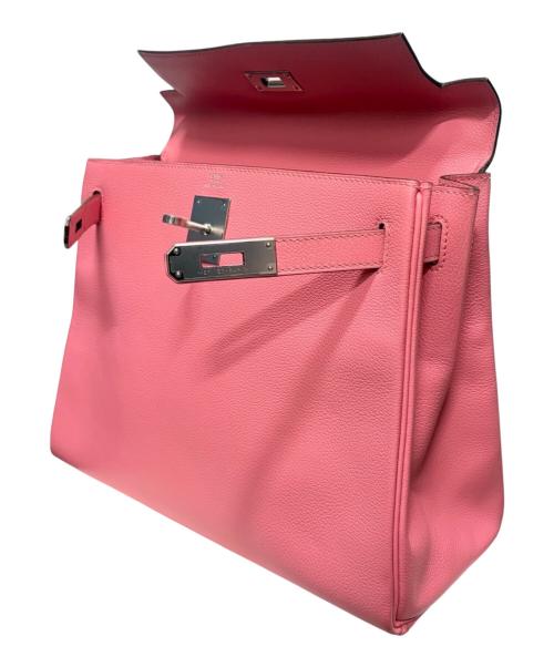 HERMES（エルメス）HERMES (エルメス) Kelly28 ケリー28 内縫い/シルバー金具/エバーカラー/ローズアザレ/Y刻印/2020年 ローズアザレ サイズ:28の古着・服飾アイテム